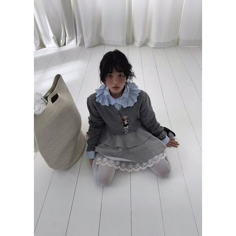 MiaoMiao Korea 正版授權 迪士尼卡通針織開衫外套 春季 東大門 正韓代購-細節圖7