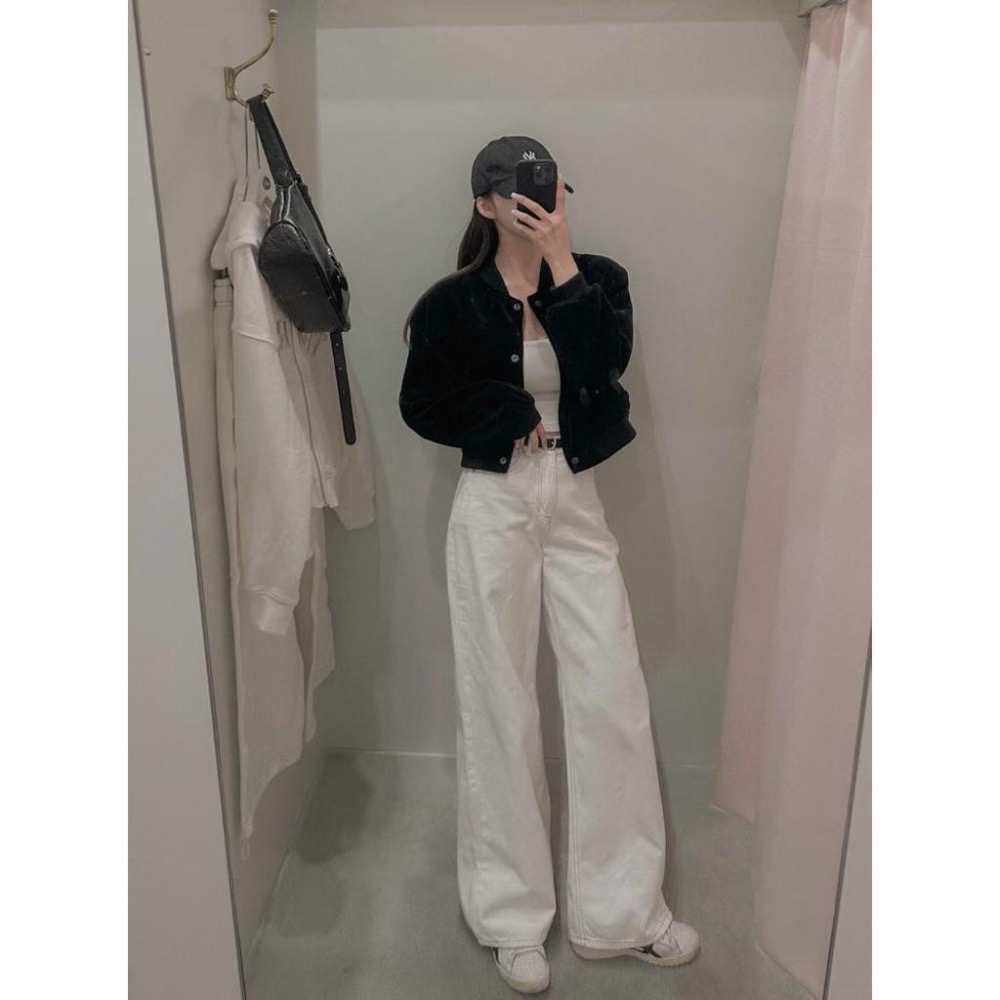 MiaoMiao Korea 酷帥簡約🖤 燈芯絨棒球外套 秋季 東大門 正韓代購-細節圖2