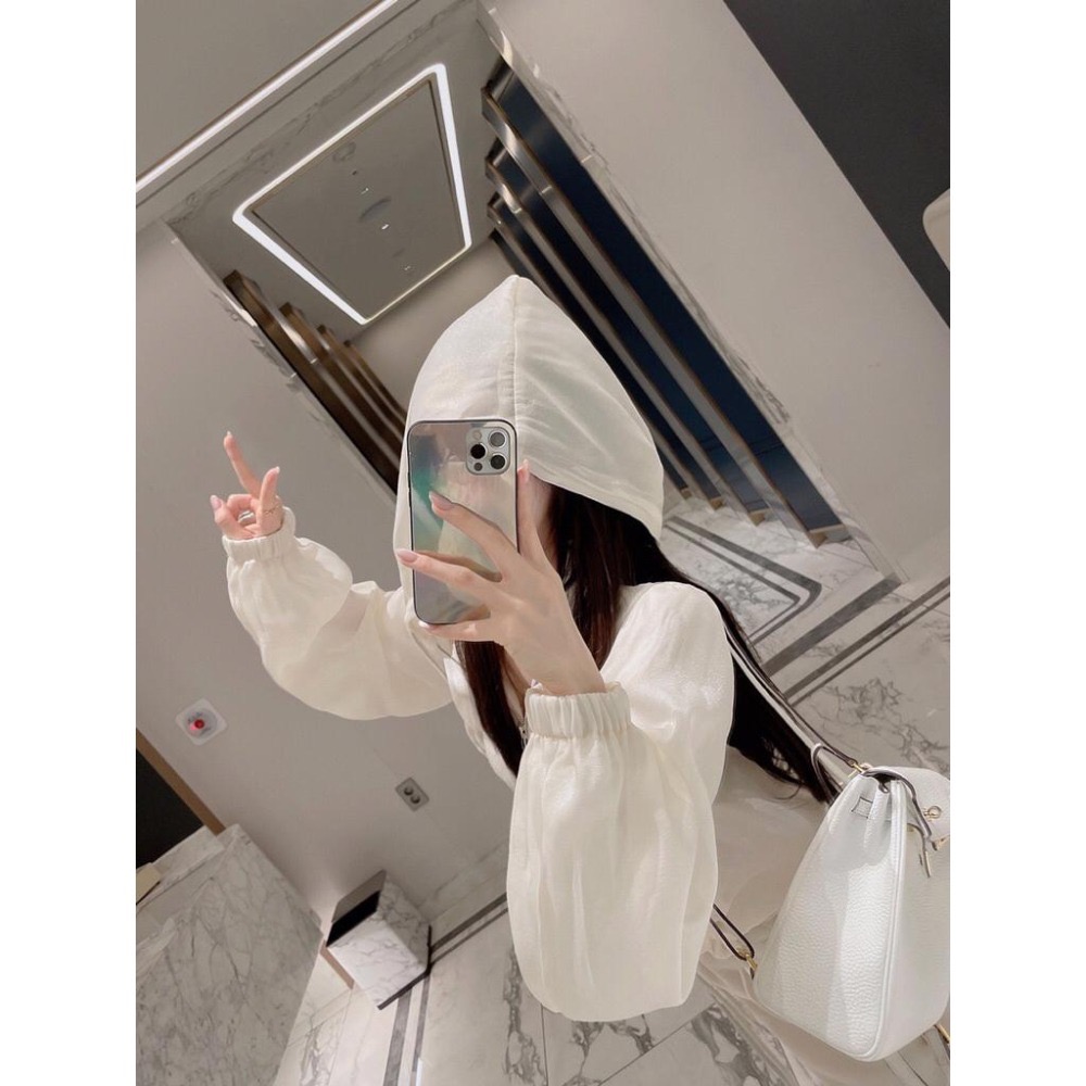 MiaoMiao Korea 韓國網紅款💗 輕透雪紡連帽休閒外套 秋季 東大門 正韓代購-細節圖2