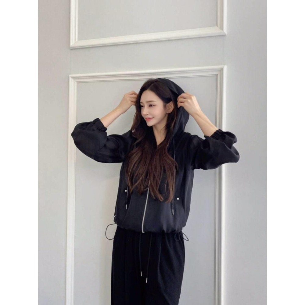 MiaoMiao Korea 韓國網紅款💗 輕透雪紡連帽休閒外套 秋季 東大門 正韓代購-細節圖8