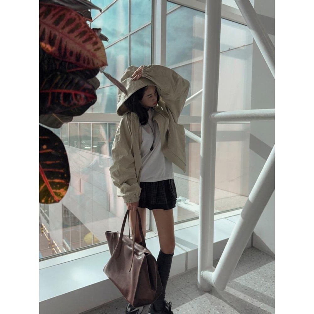 MiaoMiao Korea 百搭有型 可拆式連帽防風外套 秋季 東大門 正韓代購-細節圖2