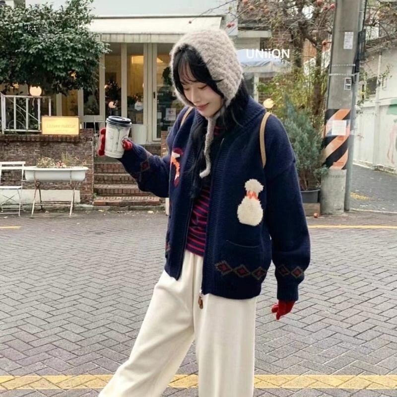 MiaoMiao Korea 超級可愛💗 針織護耳綁帶帽 秋冬 東大門 正韓代購-細節圖4