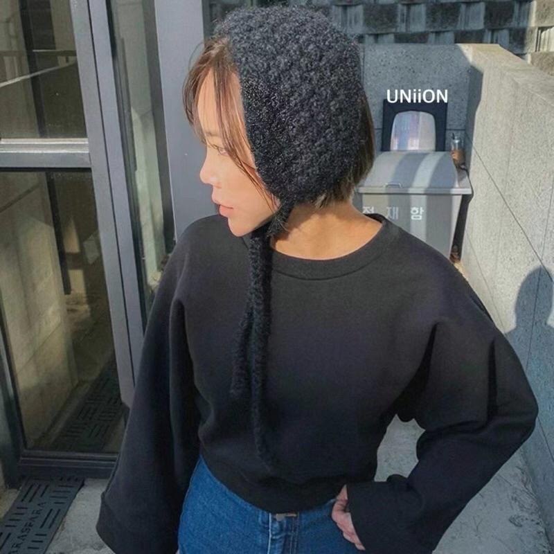 MiaoMiao Korea 超級可愛💗 針織護耳綁帶帽 秋冬 東大門 正韓代購-細節圖8