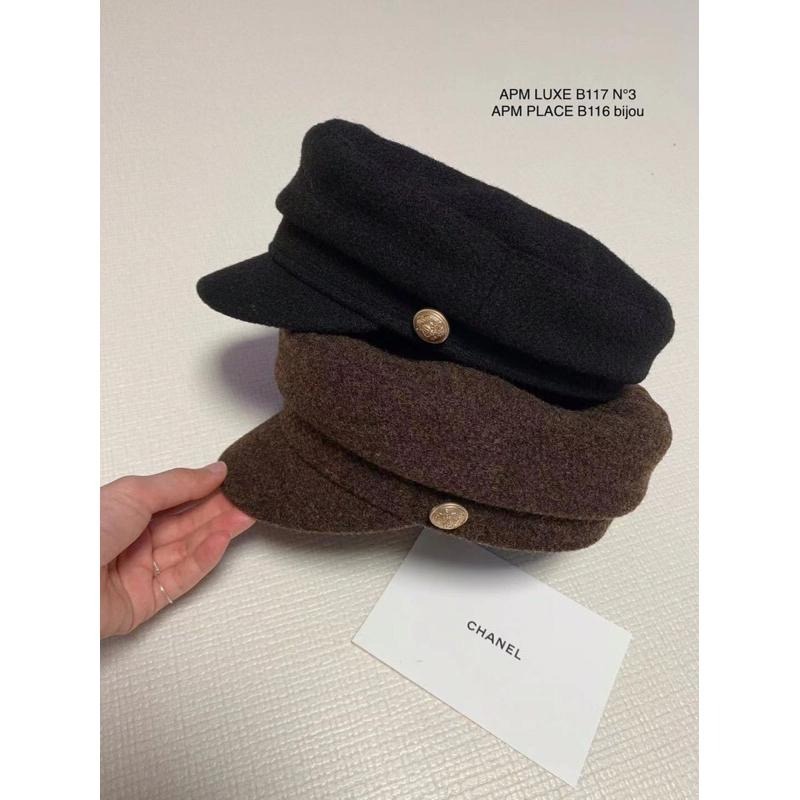 MiaoMiao Korea 模特姐姐都在戴 毛呢金釦報童帽 秋冬 東大門 正韓代購-細節圖3