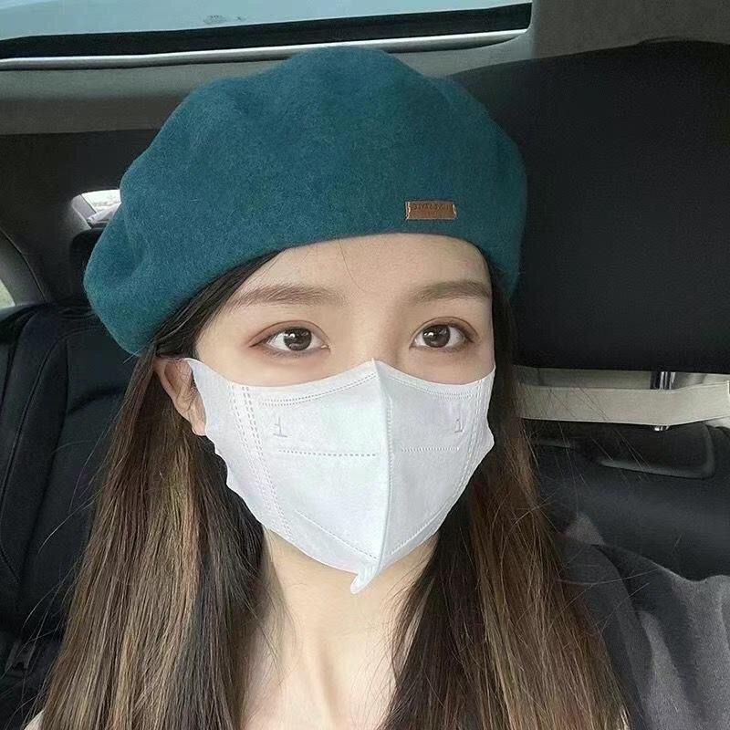 MiaoMiao Korea 網紅款 皮標貝雷帽 秋冬 東大門 正韓代購-細節圖4