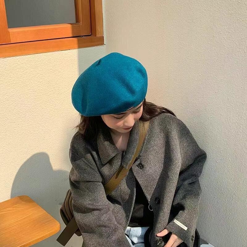 MiaoMiao Korea 網紅款 皮標貝雷帽 秋冬 東大門 正韓代購-細節圖5