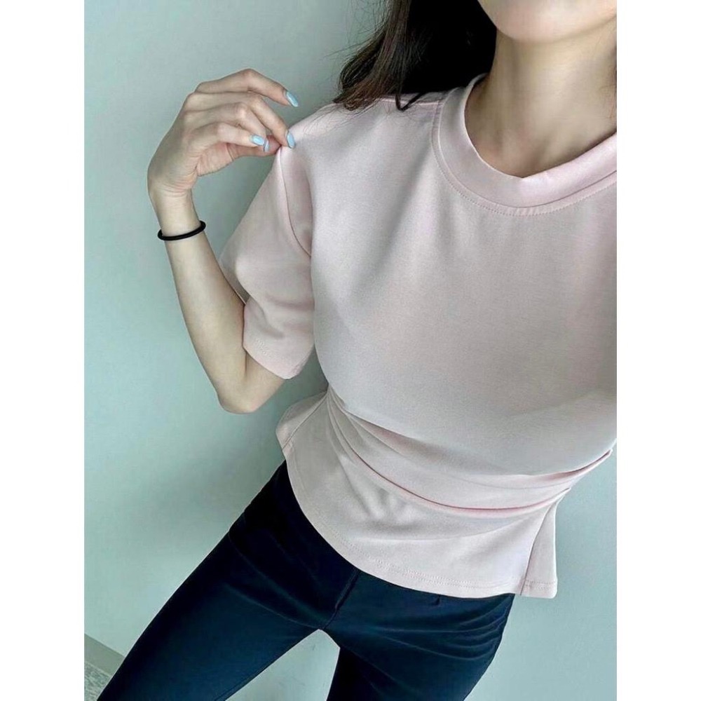【現貨】MiaoMiao Korea 強制顯瘦‼️ 厚磅開衩收腰上衣 春夏 東大門 正韓代購-細節圖4