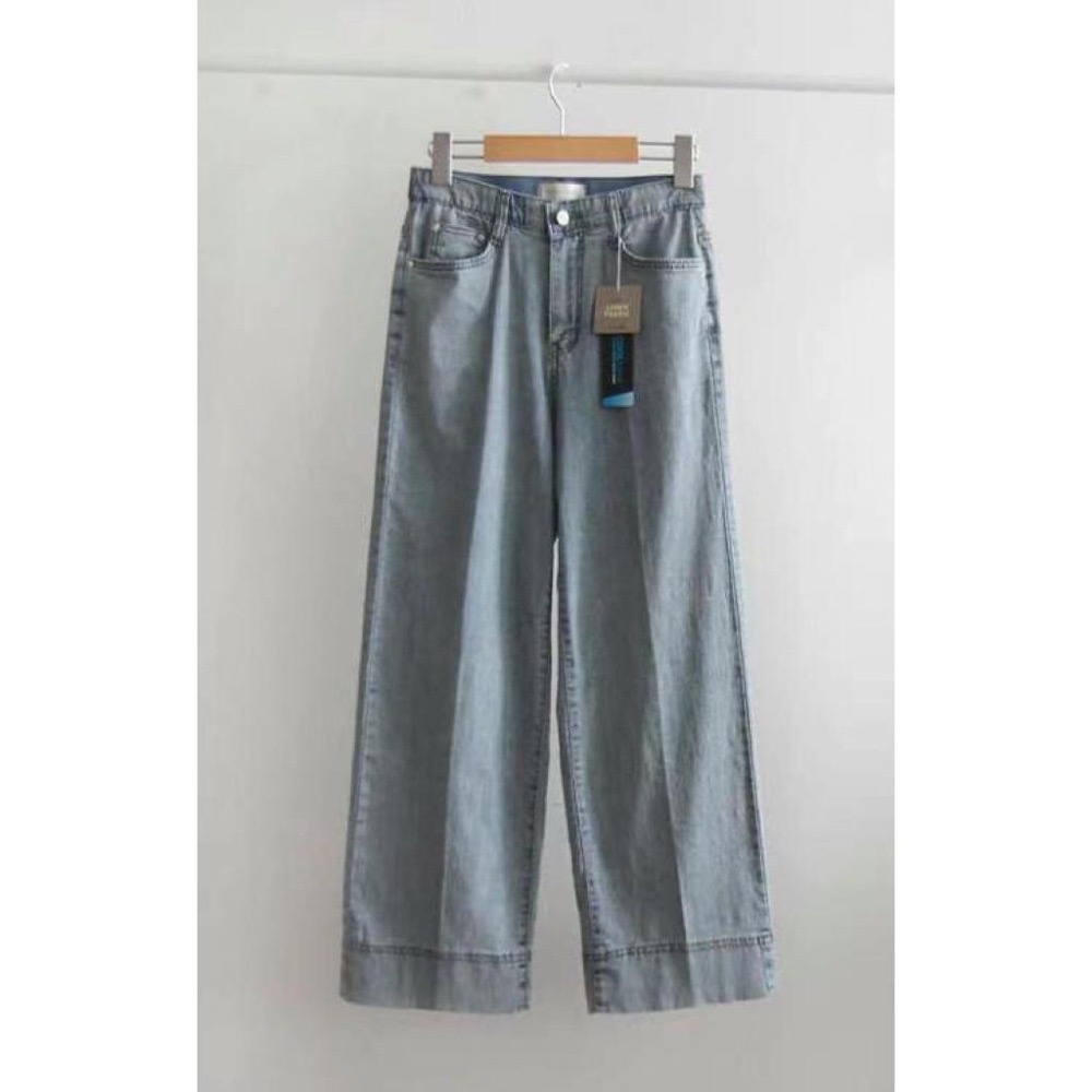 【現貨】MiaoMiao Korea 夏日大作戰🌞 涼感九分牛仔寬褲 東大門 正韓代購-細節圖8