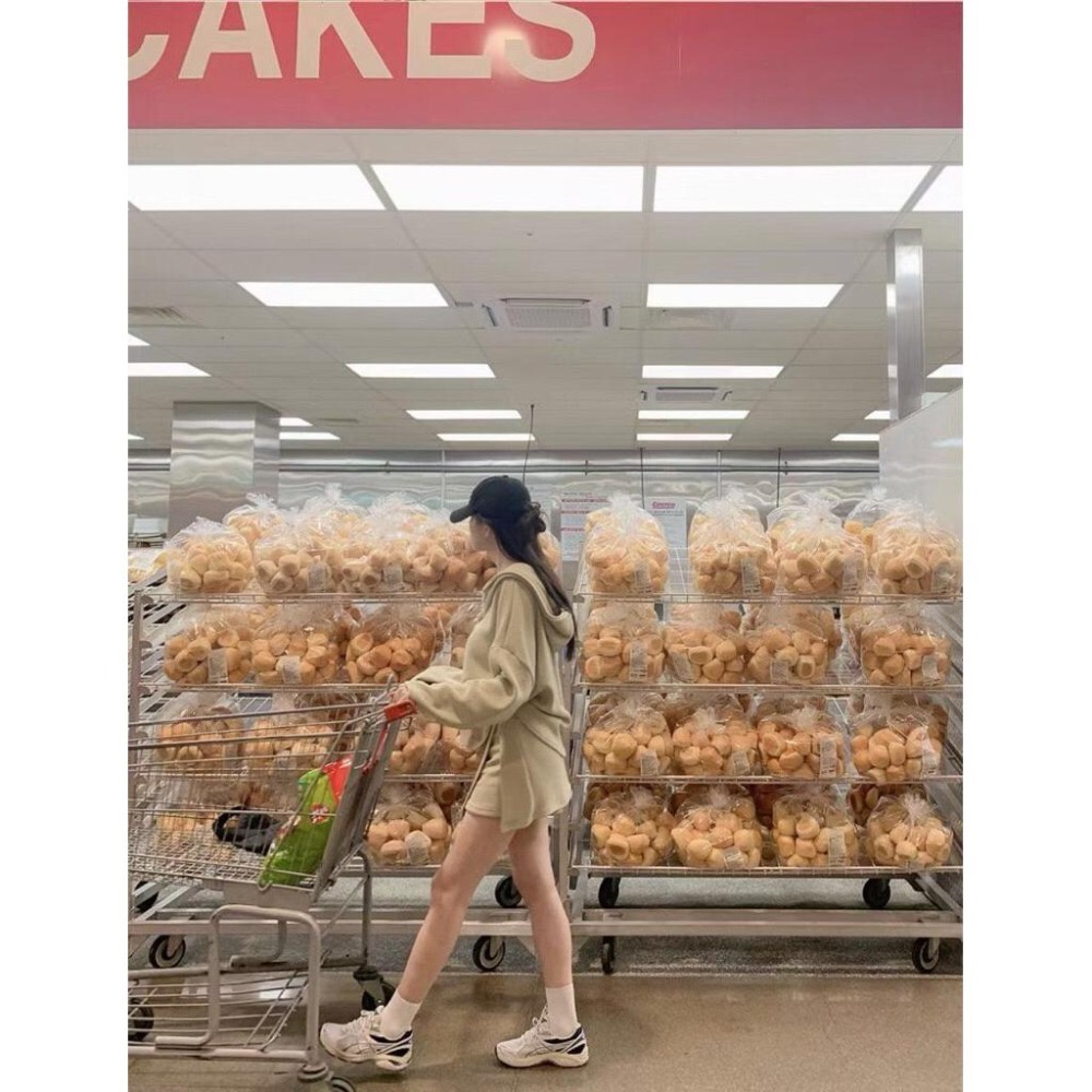 MiaoMiao Korea 不費力穿搭👌 厚磅針織連帽套裝 連帽上衣+鬆緊褲裙 秋季 東大門 正韓代購-細節圖3