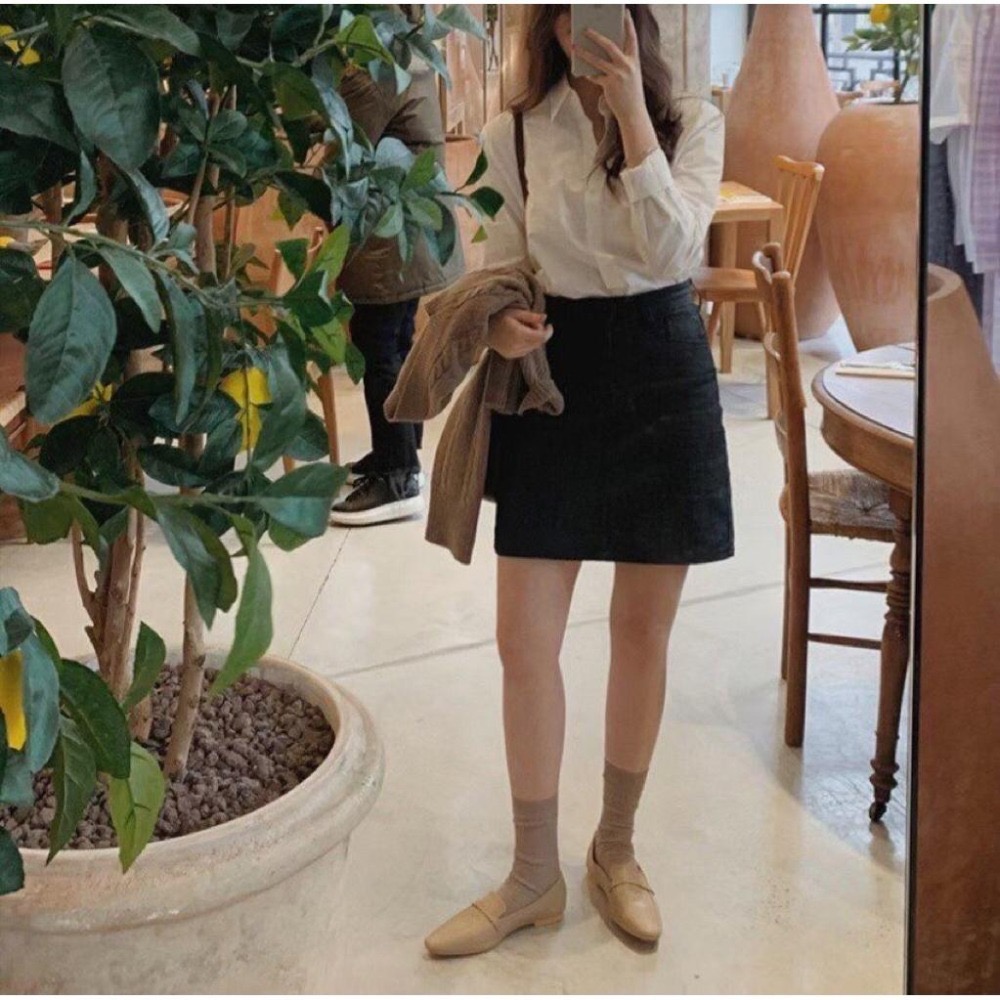 【現+預】MiaoMiao Korea 自購款🔥 很好穿不掉筒細坑條中筒襪 秋季 東大門 正韓代購-細節圖5