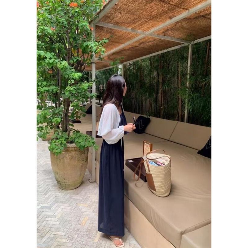 MiaoMiao Korea 休閒舒適 蝴蝶結綁帶連身褲 夏季 東大門 正韓代購-細節圖5