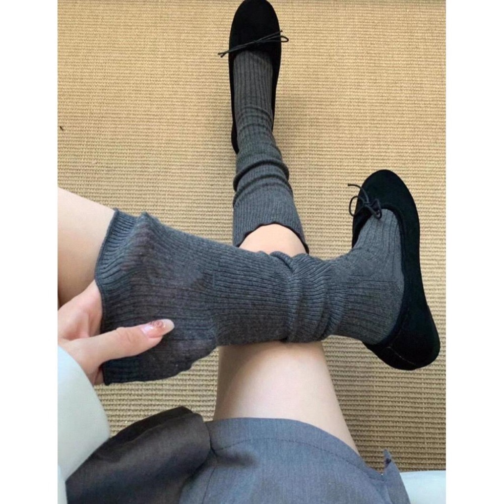MiaoMiao Korea 木耳邊小腿堆堆襪 秋冬 東大門 正韓代購-細節圖7