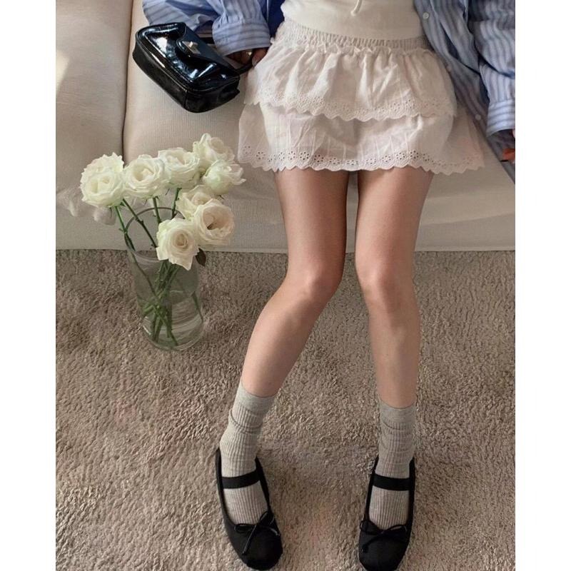 【現+預】MiaoMiao Korea 網眼透氣坑條中筒襪 春夏 東大門 正韓代購-細節圖4