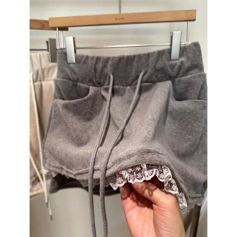 MiaoMiao Korea 純欲可愛 珍珠愛心絨面套裝 春季 東大門 正韓代購-細節圖8