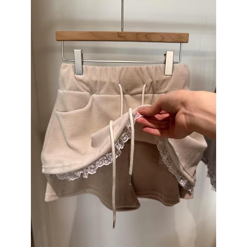 MiaoMiao Korea 純欲可愛 珍珠愛心絨面套裝 春季 東大門 正韓代購-細節圖9