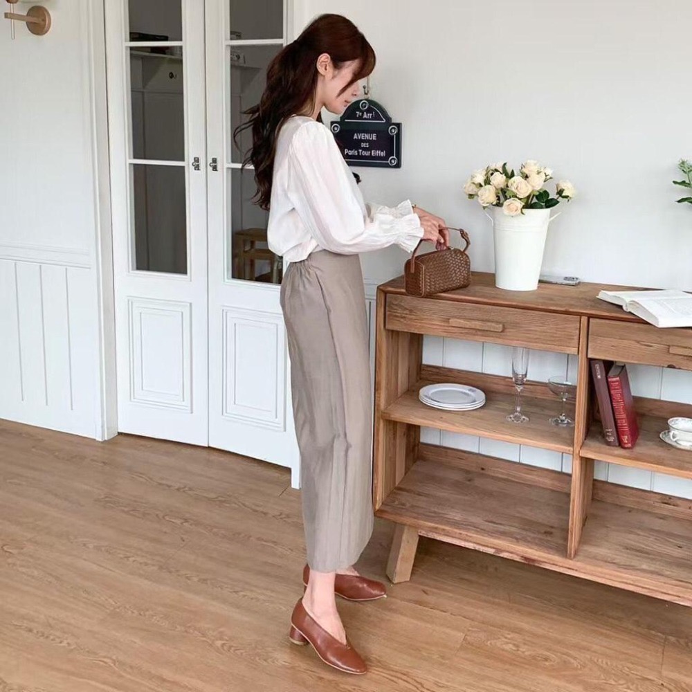 MiaoMiao Korea 氣質優雅💖 側綁帶後鬆緊修身長裙 秋季 東大門 正韓代購-細節圖6