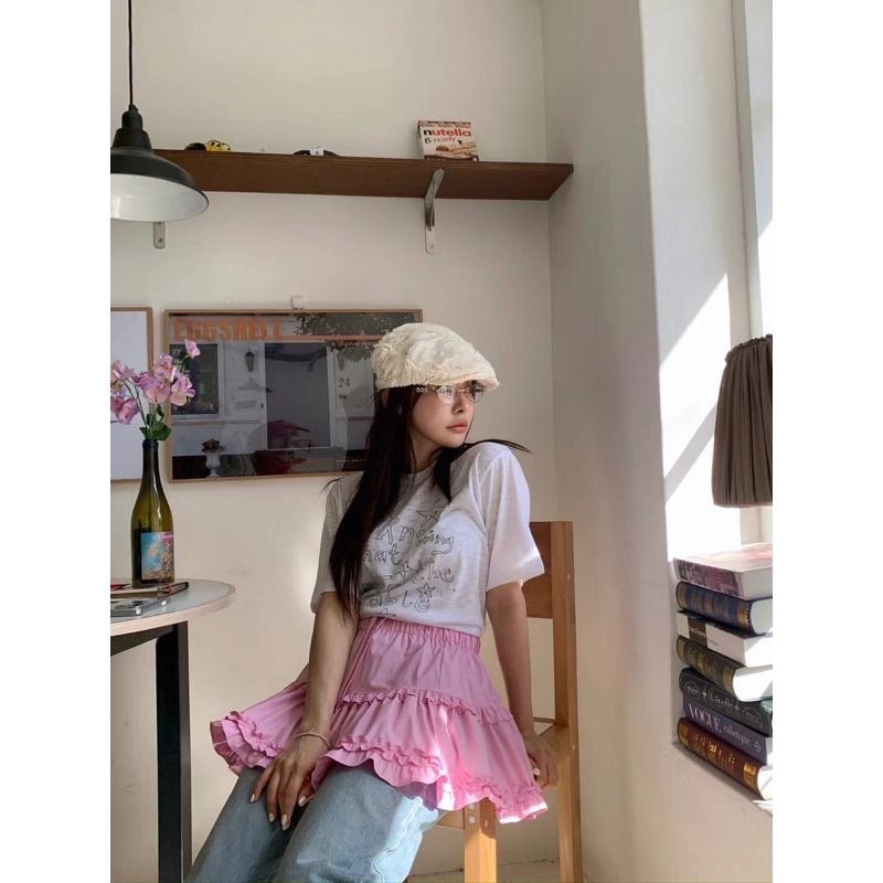 【現貨】MiaoMiao Korea 韓國ins網紅款❤️‍🔥 花邊傘狀蛋糕短裙 春季 東大門 正韓代購-細節圖7