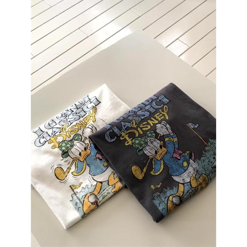 【現貨】MiaoMiao Korea 唐老鴨破洞做舊T恤 春夏 東大門 正韓代購-細節圖9