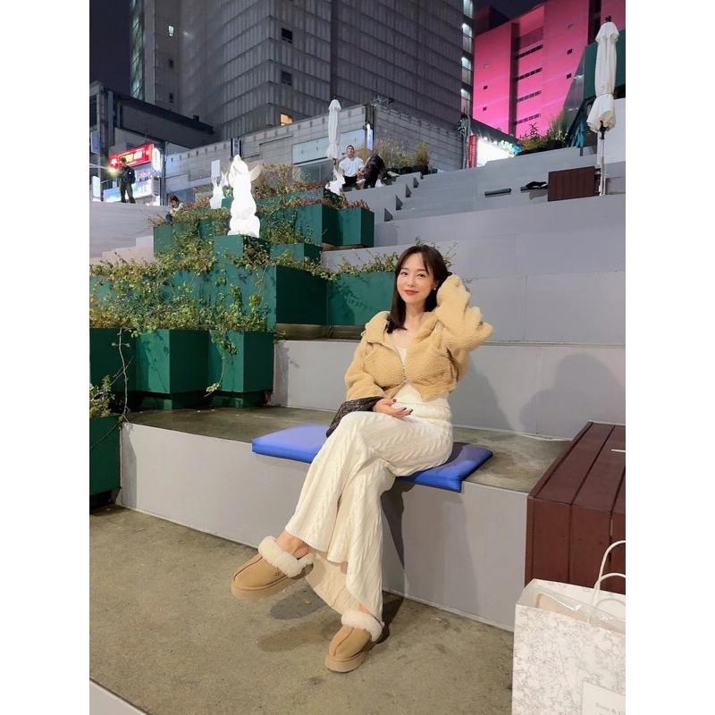 【現貨】MiaoMiao Korea 泰迪熊QQ毛口袋短版外套 秋冬 東大門 正韓代購-細節圖2