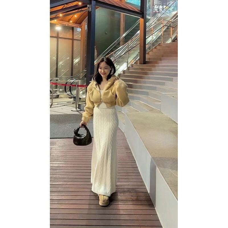 【現貨】MiaoMiao Korea 泰迪熊QQ毛口袋短版外套 秋冬 東大門 正韓代購-細節圖4