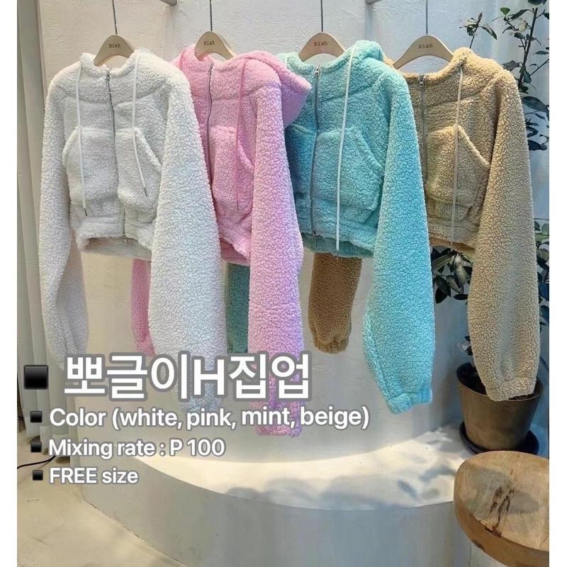 【現貨】MiaoMiao Korea 泰迪熊QQ毛口袋短版外套 秋冬 東大門 正韓代購-細節圖5