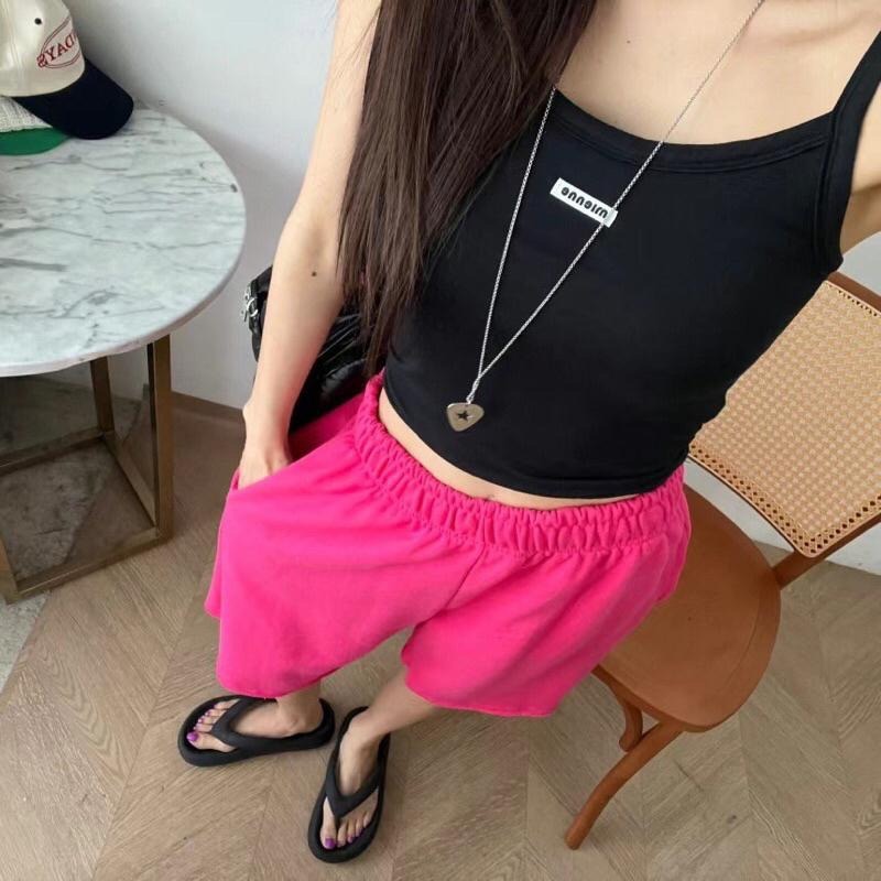 【現貨】MiaoMiao Korea 多色優惠💝 小標素色吊帶襯墊背心 MIENNE 米妮家 春夏 東大門 正韓代購-細節圖9