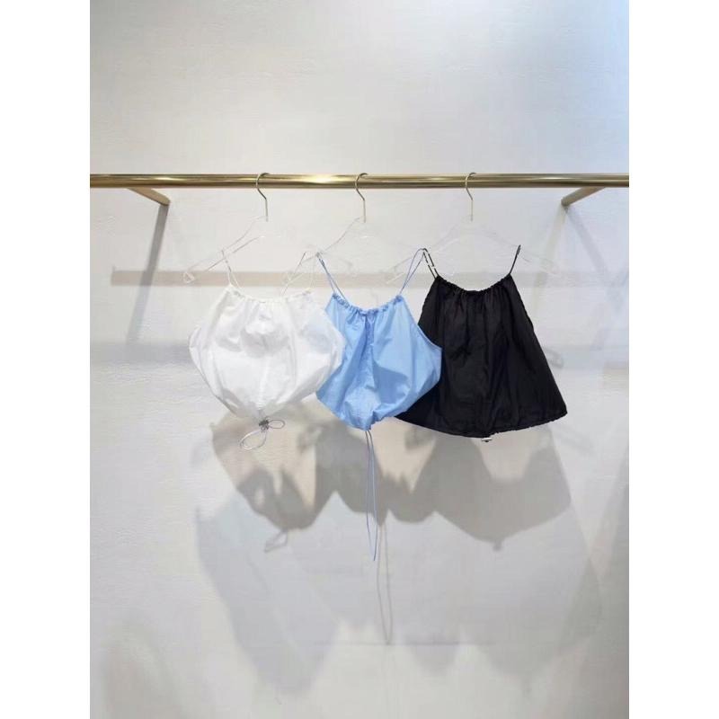 【現貨】MiaoMiao Korea 純欲休閒 抽繩削肩背心 夏季 東大門 正韓代購-細節圖9