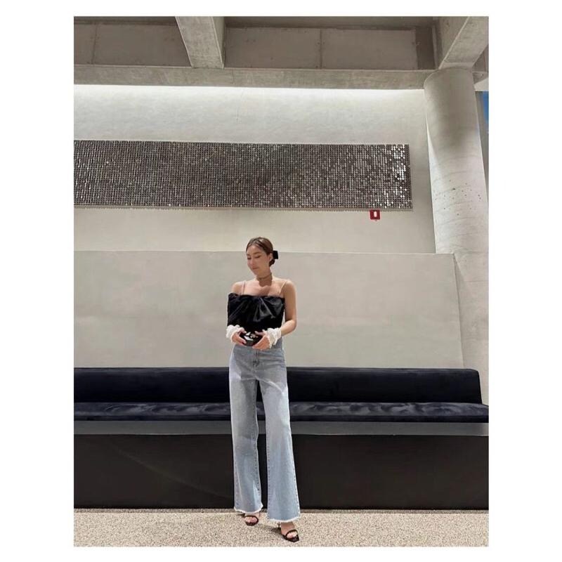 【現貨】MiaoMiao Korea 派對最閃亮的妳 心機蝴蝶結珠鍊吊帶背心 夏季 東大門 正韓代購-細節圖4