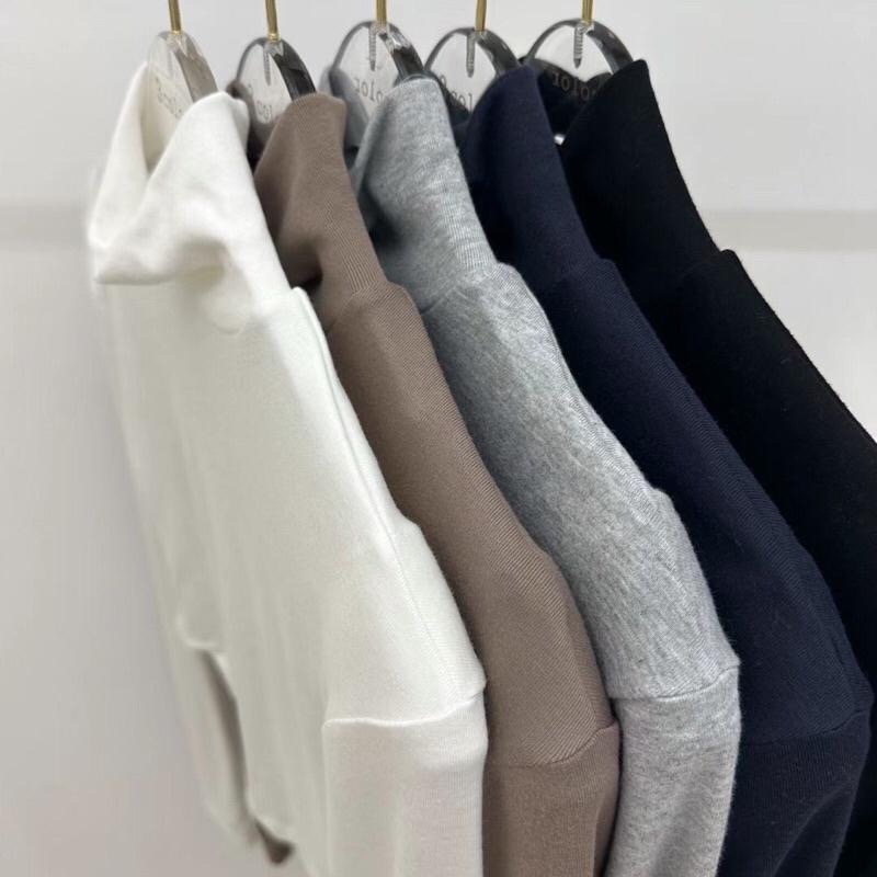 【現貨】MiaoMiao Korea 基本款 下擺圓弧高領長袖上衣 打底衣 冬季 東大門 正韓代購-細節圖7