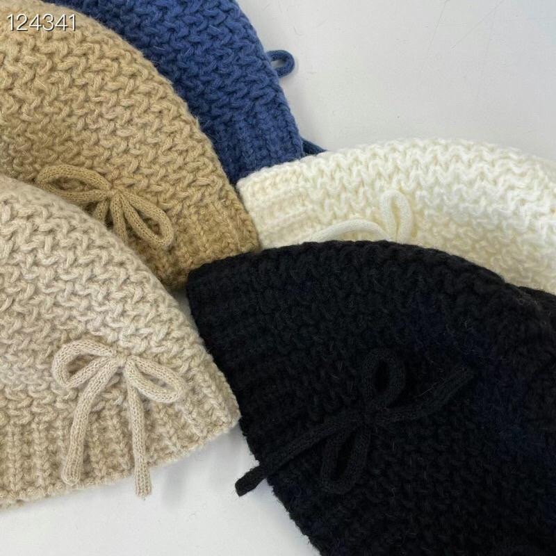 【現貨】MiaoMiao Korea 巨可愛自留款❤️ 針織蝴蝶結毛帽 秋冬 東大門 正韓代購-細節圖5