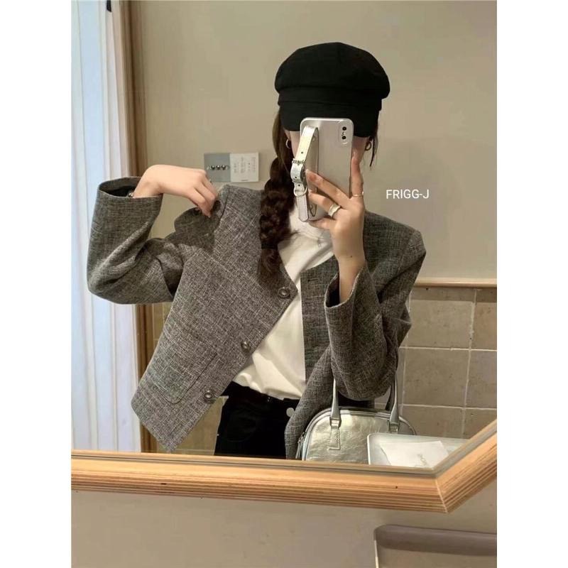 【現貨】MiaoMiao Korea 法式小香風外套 秋季 東大門 正韓代購-細節圖5