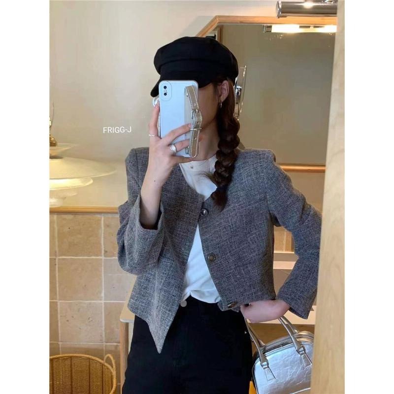 【現貨】MiaoMiao Korea 法式小香風外套 秋季 東大門 正韓代購-細節圖7