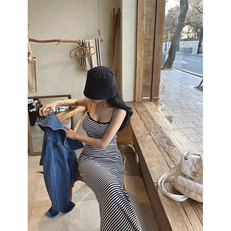 【現貨】MiaoMiao Korea 簡約休閒漁夫帽 亞麻材質 帽簷壓紋設計 春夏 東大門 正韓代購-細節圖3