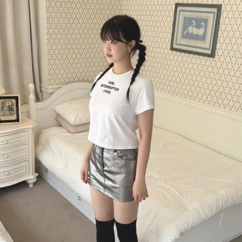 【現貨】MiaoMiao Korea 跑趴必穿 辣妹珠光迷你裙 秋季 東大門 正韓代購-細節圖9