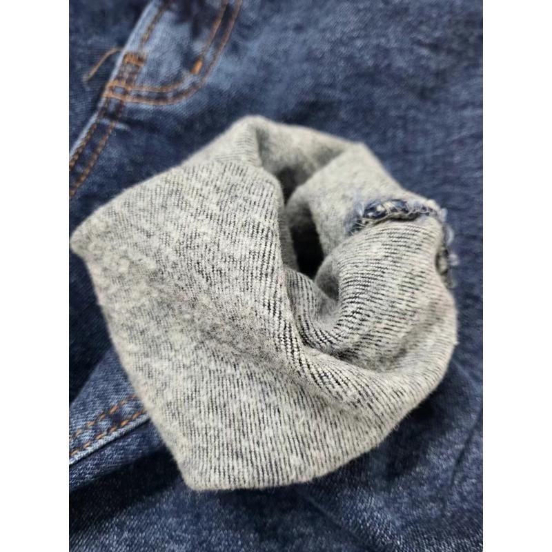 【現貨】MiaoMiao Korea 檔口大爆款🔥 （加絨 ）小直筒九分鬆緊牛仔褲 秋冬 東大門 正韓代購-細節圖9