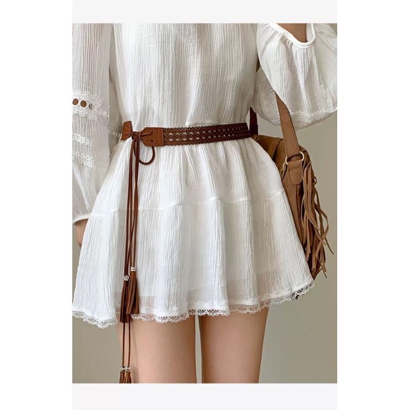 MiaoMiao Korea 波西米亞風 雕花流蘇腰帶 東大門 正韓代購-細節圖2