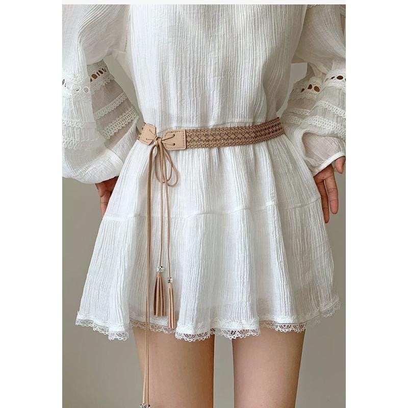 MiaoMiao Korea 波西米亞風 雕花流蘇腰帶 東大門 正韓代購-細節圖3