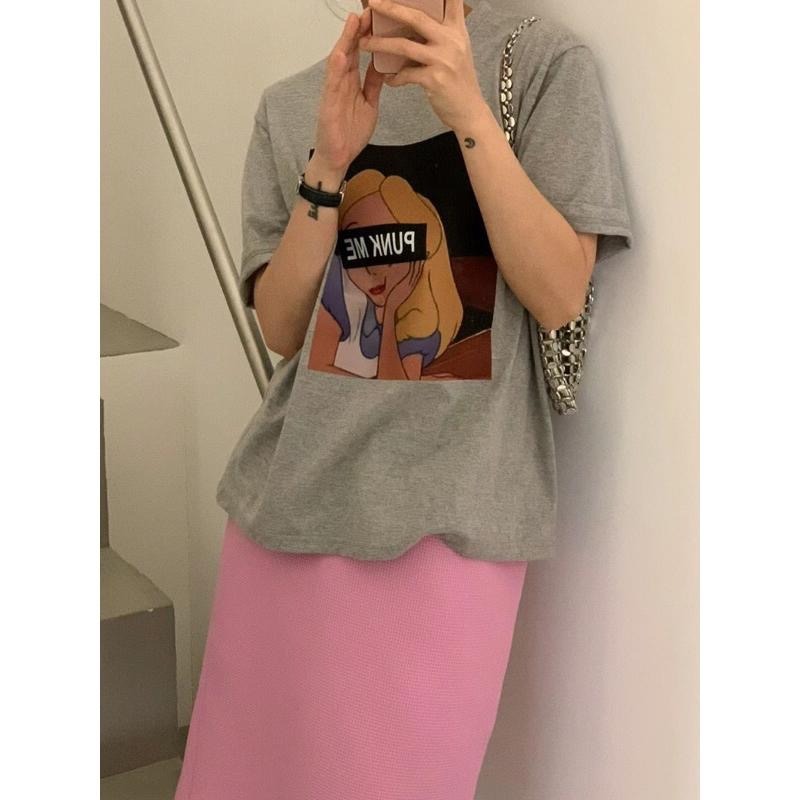 【現貨】MiaoMiao Korea 龐克愛麗絲短袖T恤 春季 東大門 正韓代購-細節圖9