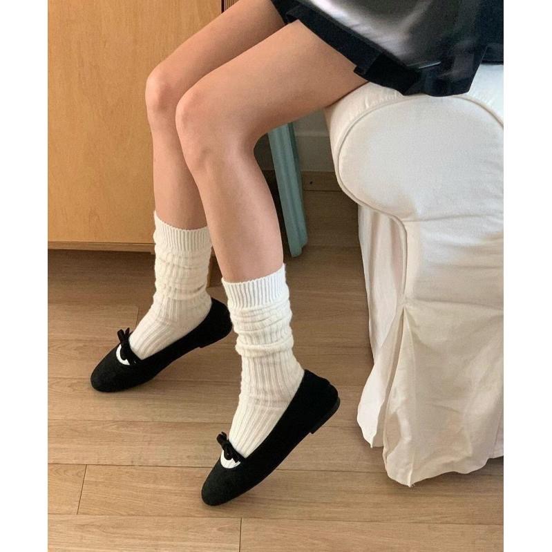 【現+預】MiaoMiao Korea 腳不冷了👍 cashmere 喀什米爾羊絨長筒襪 堆堆襪 冬季 東大門 正韓代購-細節圖2