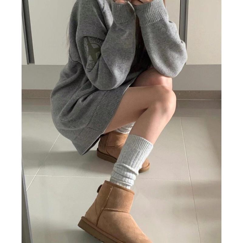 【現+預】MiaoMiao Korea 腳不冷了👍 cashmere 喀什米爾羊絨長筒襪 堆堆襪 冬季 東大門 正韓代購-細節圖3