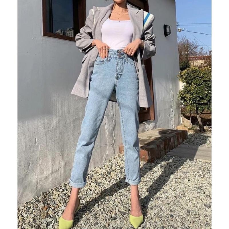 【現貨】MiaoMiao Korea 小直筒雙釦牛仔褲 秋季 東大門 正韓代購-細節圖3