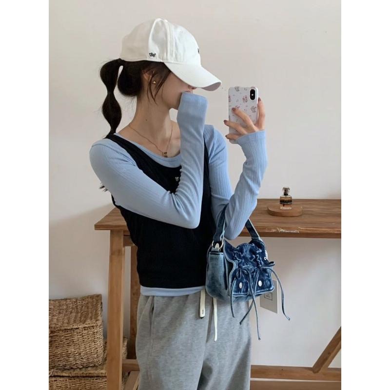 MiaoMiao Korea 泫雅平替包 水洗牛仔蝴蝶結包 東大門 正韓代購-細節圖6