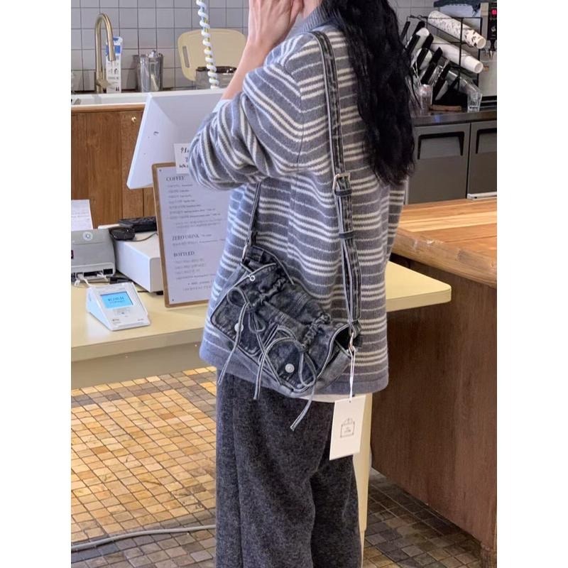 MiaoMiao Korea 泫雅平替包 水洗牛仔蝴蝶結包 東大門 正韓代購-細節圖8