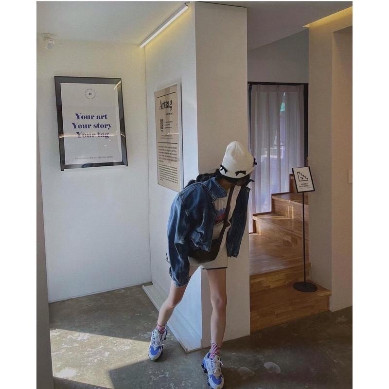 【現貨】MiaoMiao Korea 怎麼那麼好看😍 絲絨蝴蝶結掛飾撞色針織帽 秋冬 東大門 正韓代購-細節圖4