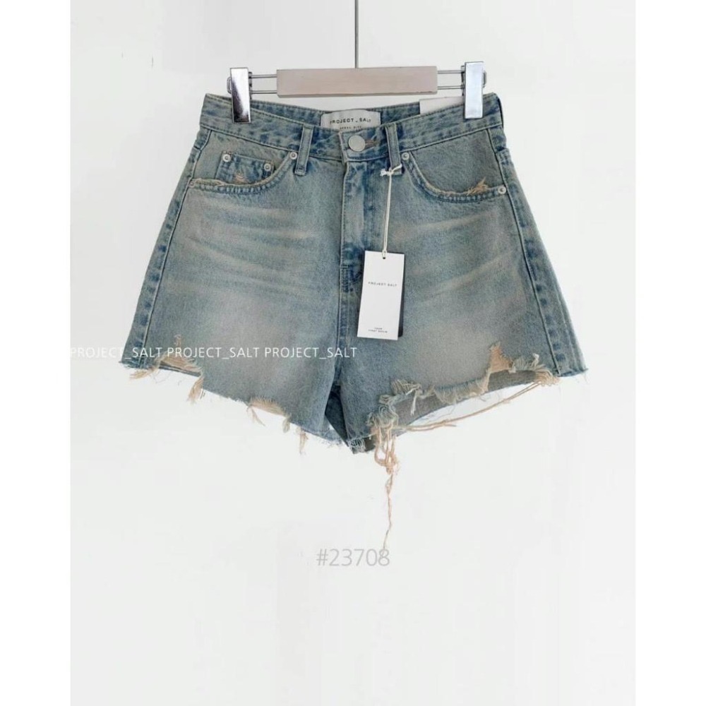 【現貨】MiaoMiao Korea 基本款 高腰洗舊牛仔短褲 夏季 東大門 正韓代購-細節圖7