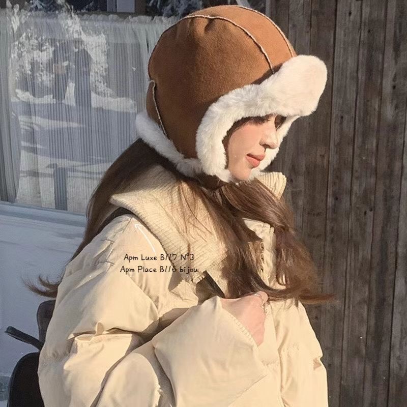 MiaoMiao Korea 雪國暖冬❄️ 雪國防寒暖呼呼護耳帽 冬季 東大門 正韓代購-規格圖11