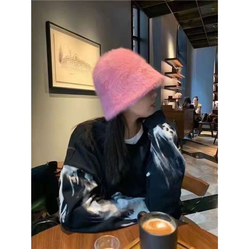 MiaoMiao Korea 秋冬就是奶呼呼毛絨絨⛄️ 仿兔毛鐘形帽 秋冬 東大門-細節圖7