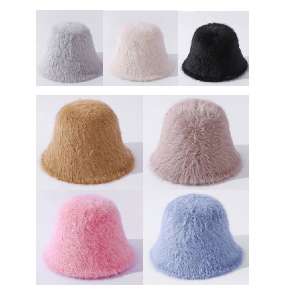 MiaoMiao Korea 秋冬就是奶呼呼毛絨絨⛄️ 仿兔毛鐘形帽 秋冬 東大門-細節圖8