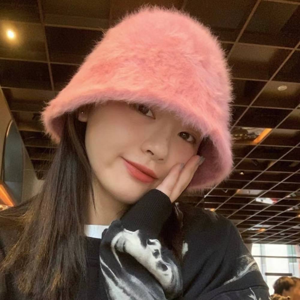 MiaoMiao Korea 秋冬就是奶呼呼毛絨絨⛄️ 仿兔毛鐘形帽 秋冬 東大門-規格圖9
