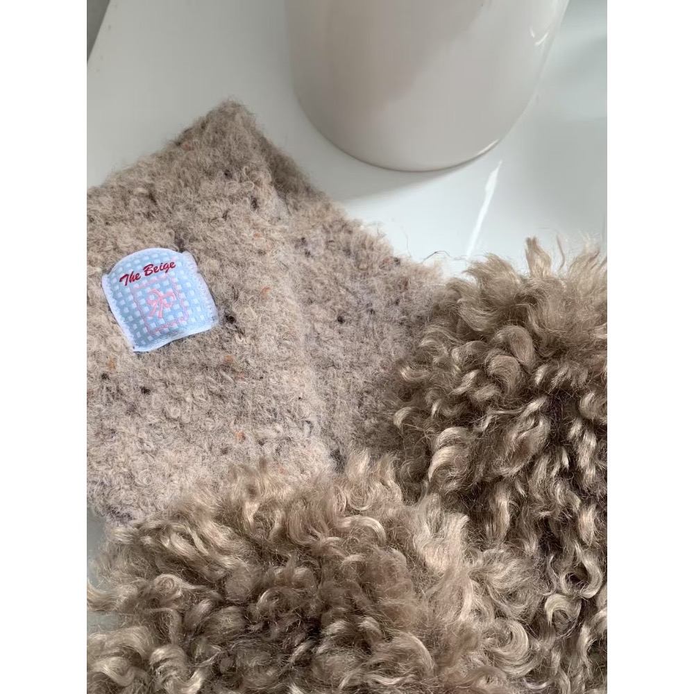 MiaoMiao Korea 糖豆色可愛羊絨毛耳罩🍬 秋冬 東大門 正韓代購-細節圖6